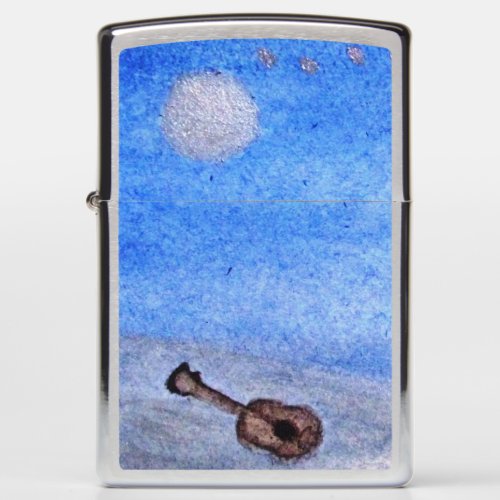 lost guitarart by Jutta Gabriel Zippo Lighter