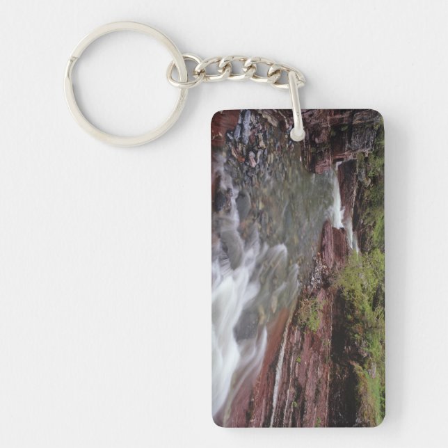 Lost Horse Creek in Waterton Lakes National Park Keychain (Front)