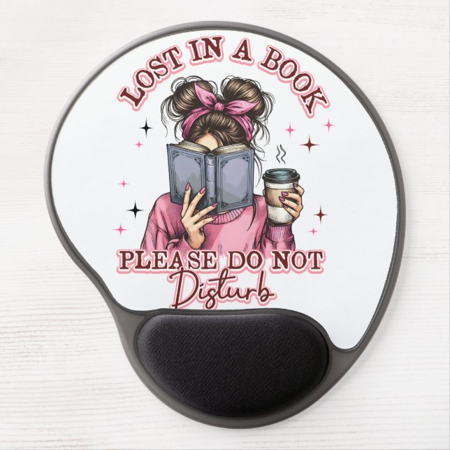 Lost In a Book....  Gel Mouse Pad (Front)