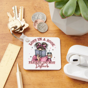 Lost In a Book.... Keychain