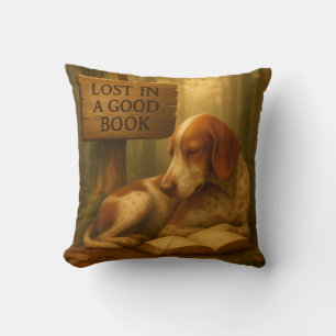 “Lost in a Good Book” – Hollow Wisdom Collection! Throw Pillow