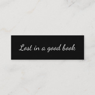 Lost in a Good Book Personalized Mini Bookmark Set Business Card