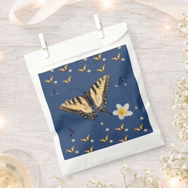 Lost in a Quatrain by Adiela Akoo - Butterfly  Favor Bag (Clipped)