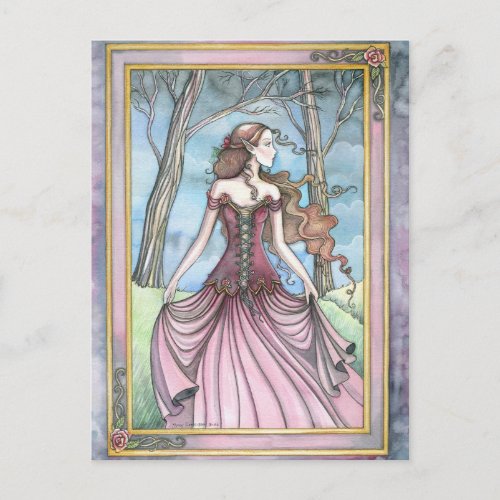 Lost in Avalon Fairy Tale Postcard