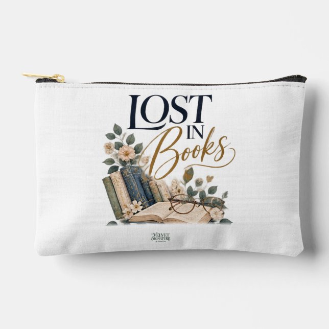 Lost in Books Accessory Pouch (Front)