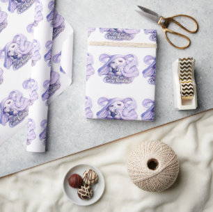 Lost in Cozy Reality Fluffy Bunny Wrapping Paper
