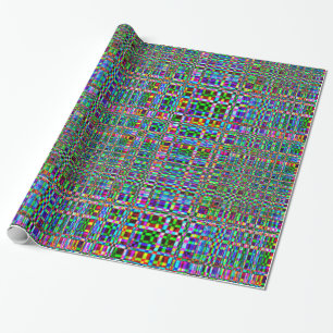 Lost in Dazzle Tartan Plaid, Seamless, Pattern Wrapping Paper