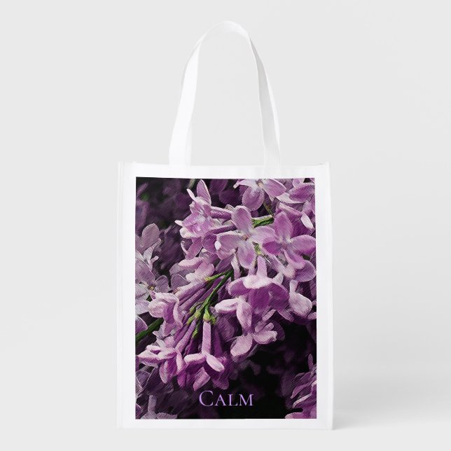 Lost in Lilac Grocery Bag (Front)