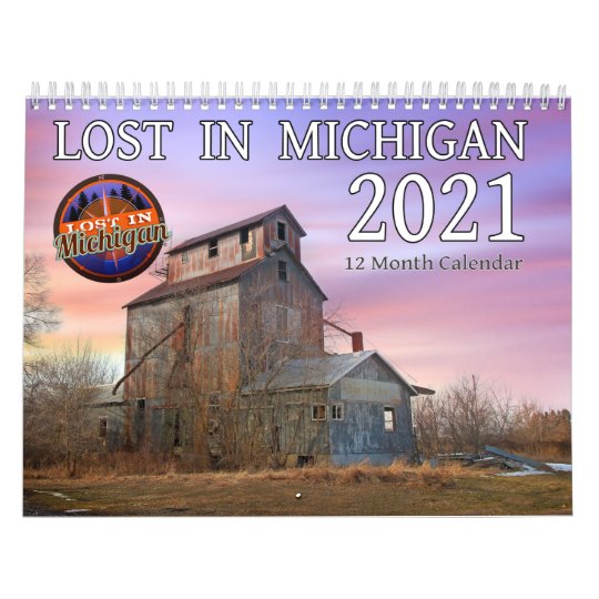 Lost In Michigan wall calendar  Zazzle.com