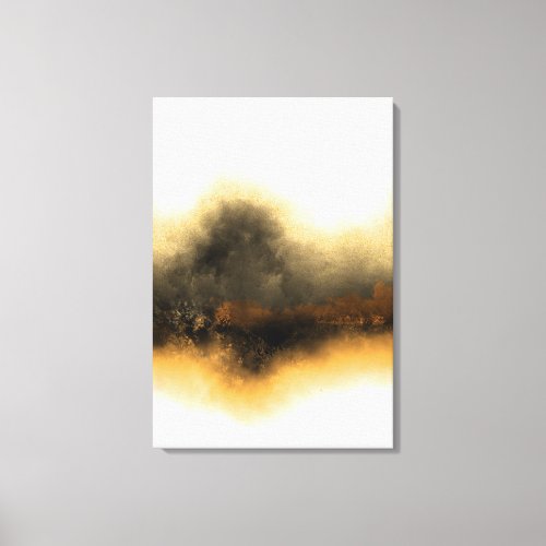 LOST IN MISTY GOLD CANVAS PRINT