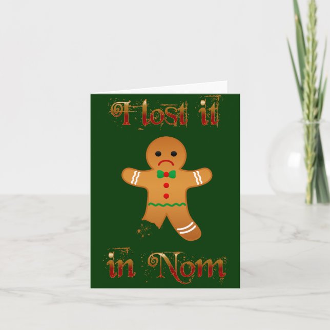 Lost in Nom Holiday Card (Front)