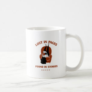 Lost in pages, found in stories. coffee mug