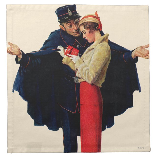 Lost in Paris Cloth Napkin (Front)