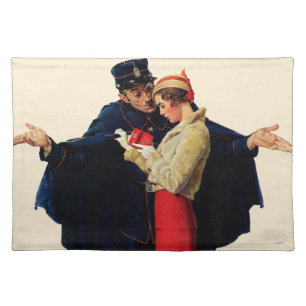 Lost in Paris Cloth Placemat