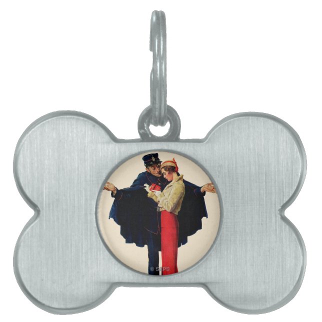 Lost in Paris Pet ID Tag (Front)