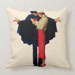 Lost in Paris Throw Pillow
