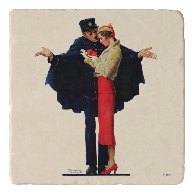 Lost in Paris Trivet (Front)