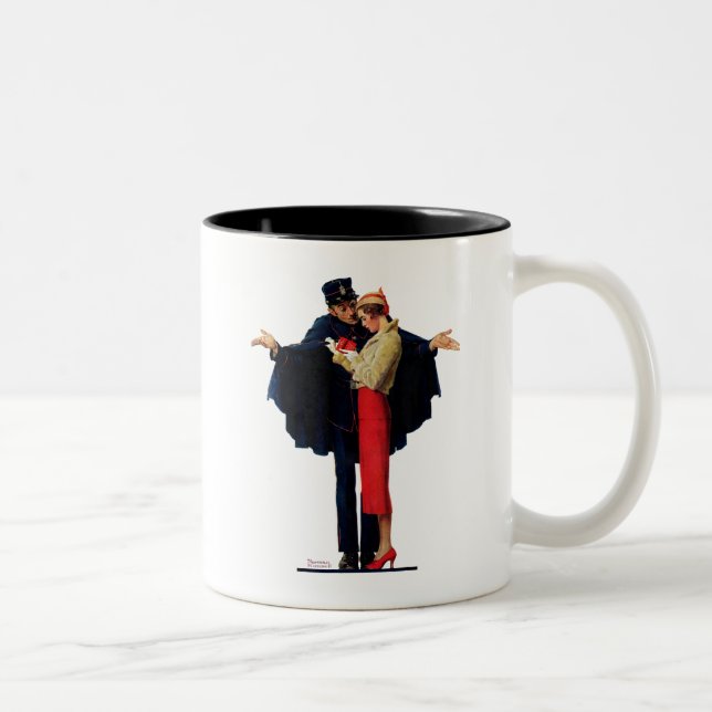 Lost in Paris Two-Tone Coffee Mug (Right)