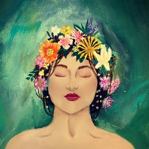 Lost in Serenity, Updated version Acrylic Painting