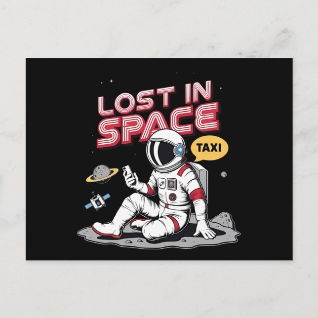 Lost in Space astronaut Postcard (Front)