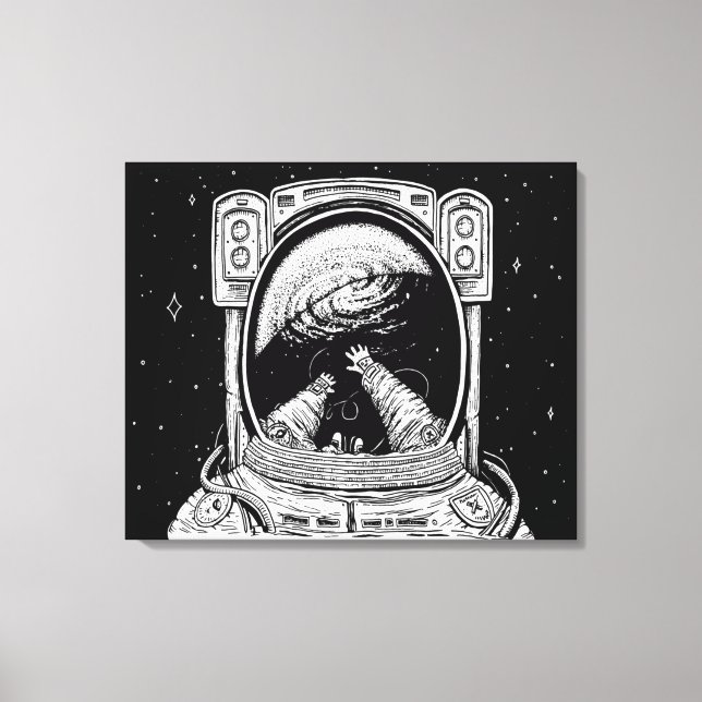 Lost In Space Stretched Canvas Print (Front)