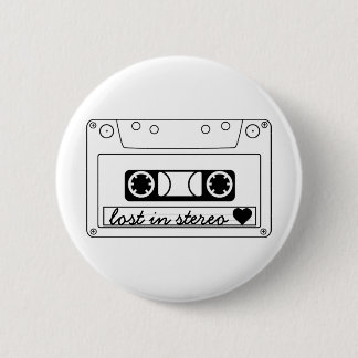 Lost In Stereo Classic Cassette Tape Button