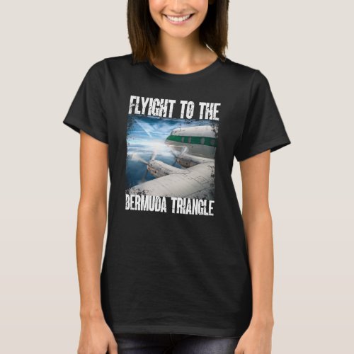 Lost In The Bermuda Triangle Plane T_Shirt