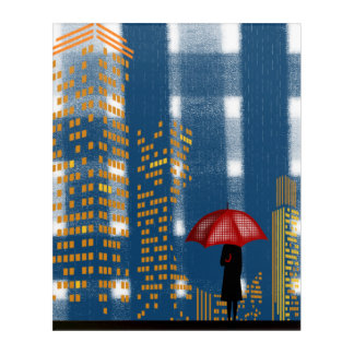 Lost in the city acrylic print