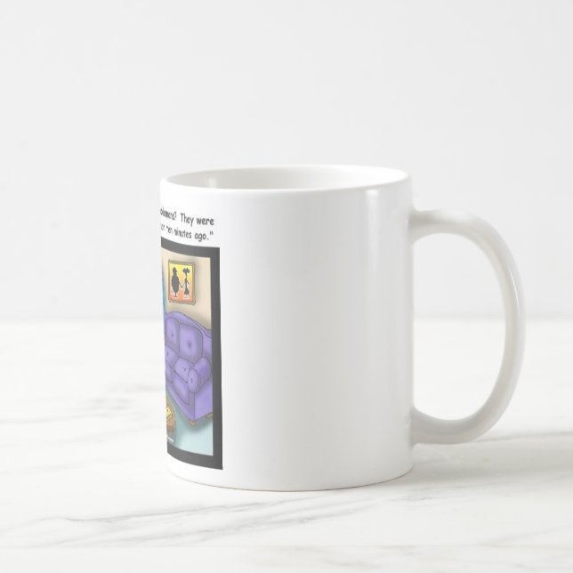 Lost In The Crack Funny Cartoon Gifts Collectibles Coffee Mug (Right)