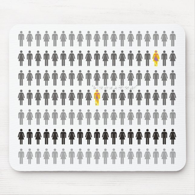 Lost in The Crowd Mousepad (Front)