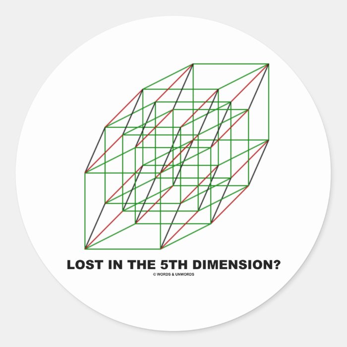 Lost In The Fifth Dimension? Stickers