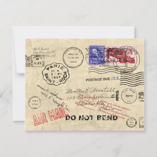 Lost In The Mail Invitation