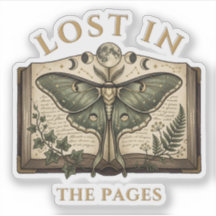 Lost In The Pages Vintage Luna Moth Art