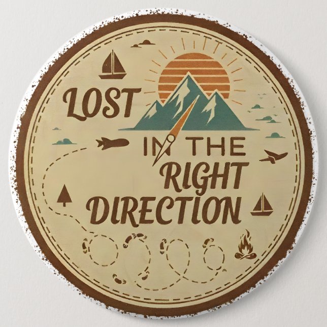 Lost in the Right Direction Button (Front)