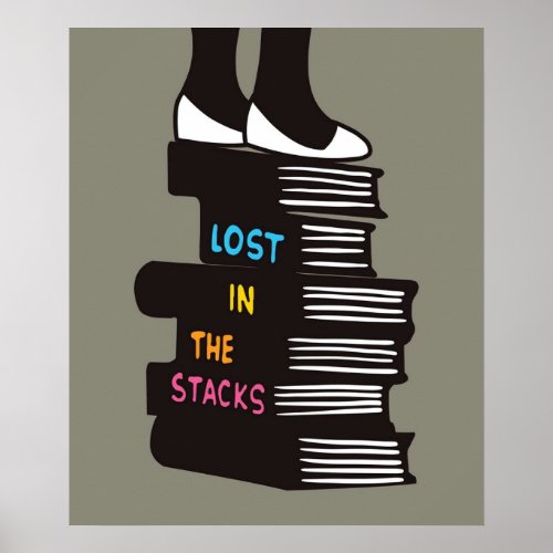 Lost in the Stacks  The Strand NYC Bookstore Shirt Poster