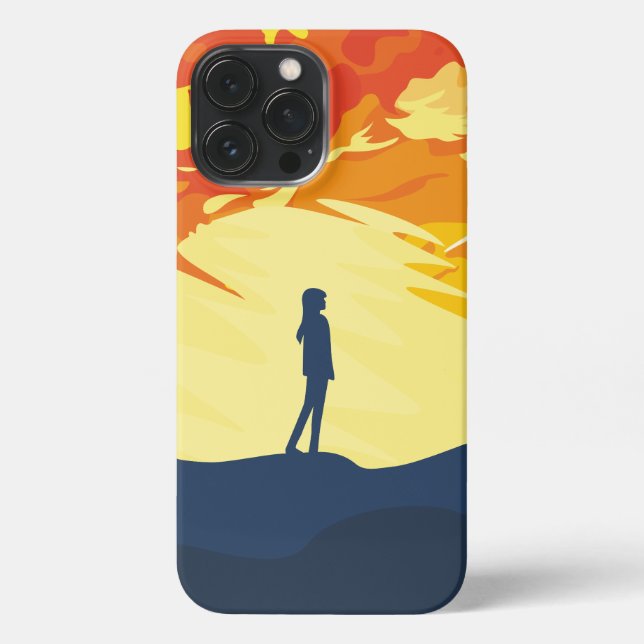 Lost in the Sunset Glow 🌅 iPhone Case (Back)