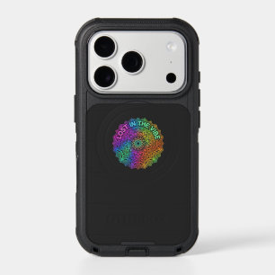 Lost in the Vibe Rainbow Neon Mandala Graphic iPhone 17 Pro Case