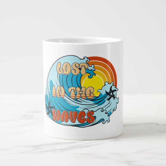 Lost in the waves mug (Front)