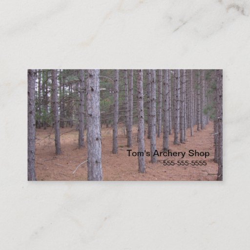 Customizable Lost in the Woods Business Card Templates