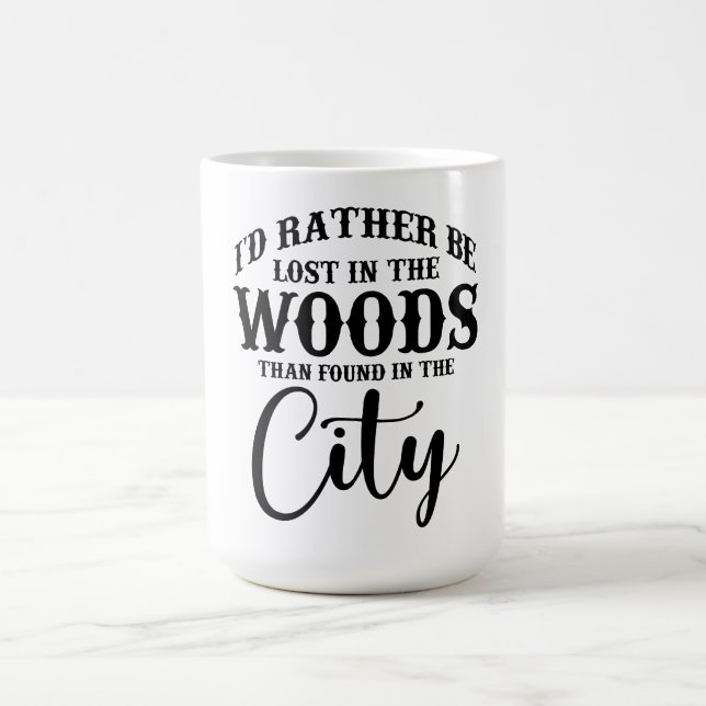 lost in the woods coffee mug (Center)