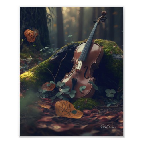LOST IN THE WOODS VIOLIN by Fiddlin Brothers Photo Print