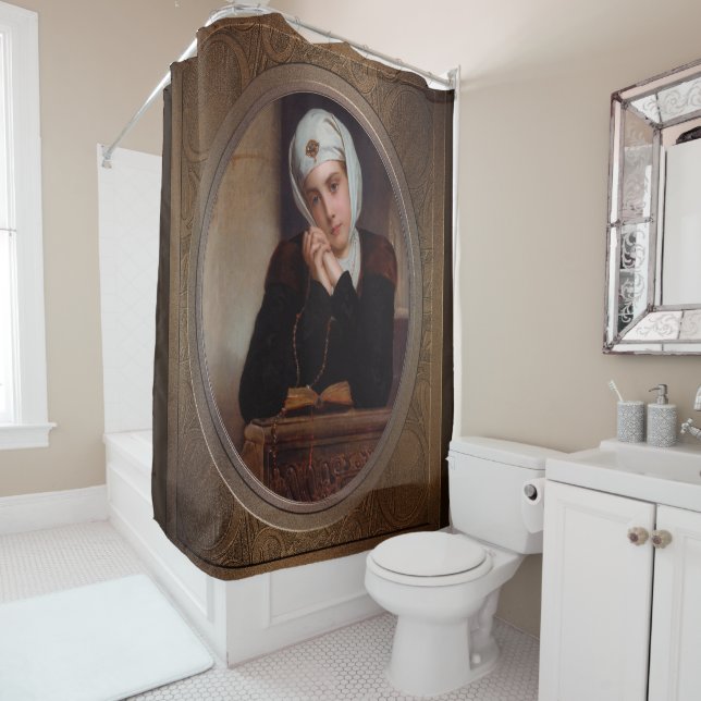 Lost in Thought by Henry Guillaume Schlesinger Shower Curtain (In Situ)