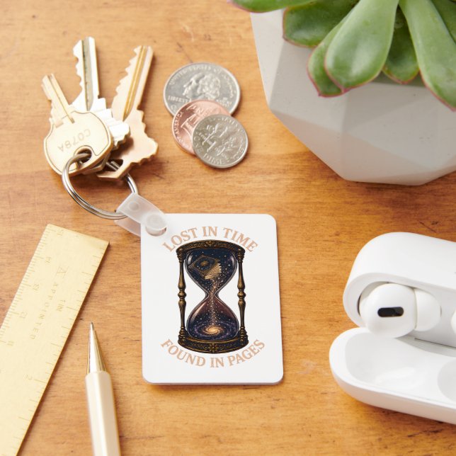 Lost In Time Found In Pages Keychain (Desk)