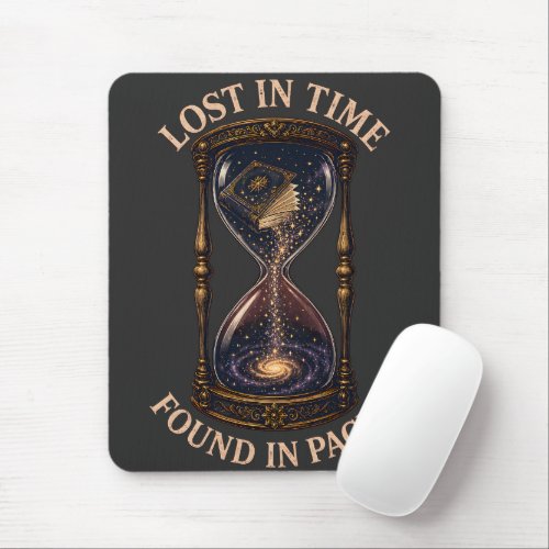Lost In Time Found In Pages Mouse Pad