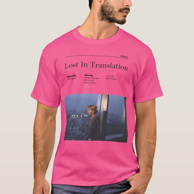 Lost In Translation Alternative Minimalist Movie P T-Shirt (Front)