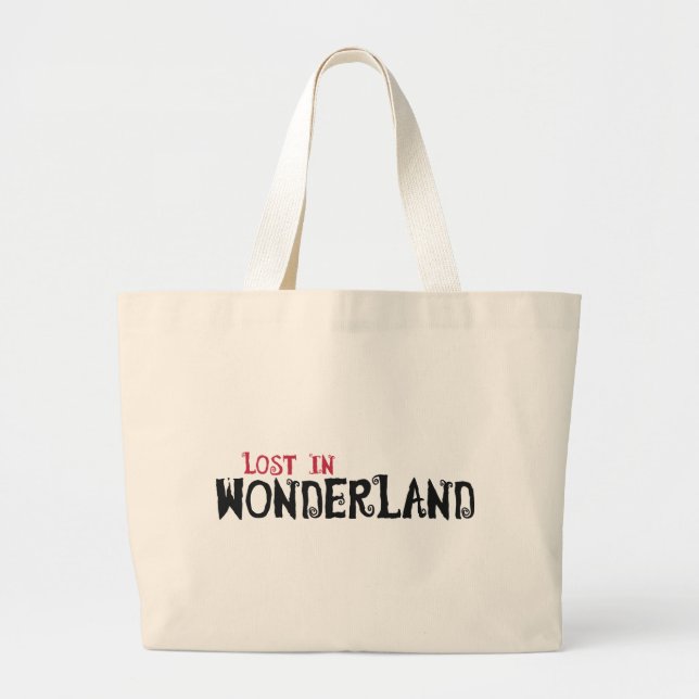 Lost in Wonderland Large Tote Bag (Front)
