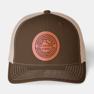 Lost Is a State of Mind Leather Patch Hat