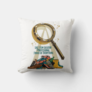 Lost Item Locator T Shirt, Professional Finder Mug Throw Pillow
