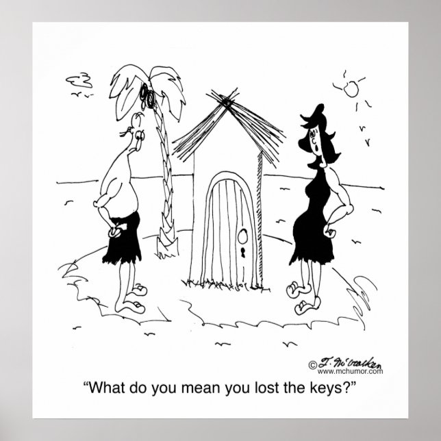 Lost Keys on Desert Island Poster (Front)