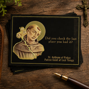 Lost Keys St Anthony Catholic Humor Postcard